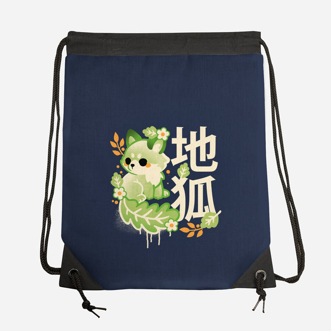 Earth Kitsune-None-Drawstring-Bag-NemiMakeit