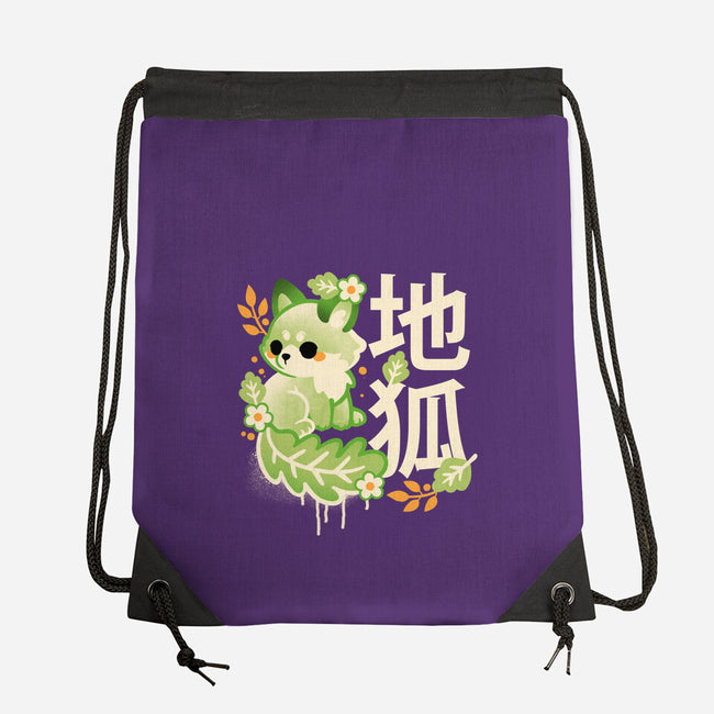 Earth Kitsune-None-Drawstring-Bag-NemiMakeit