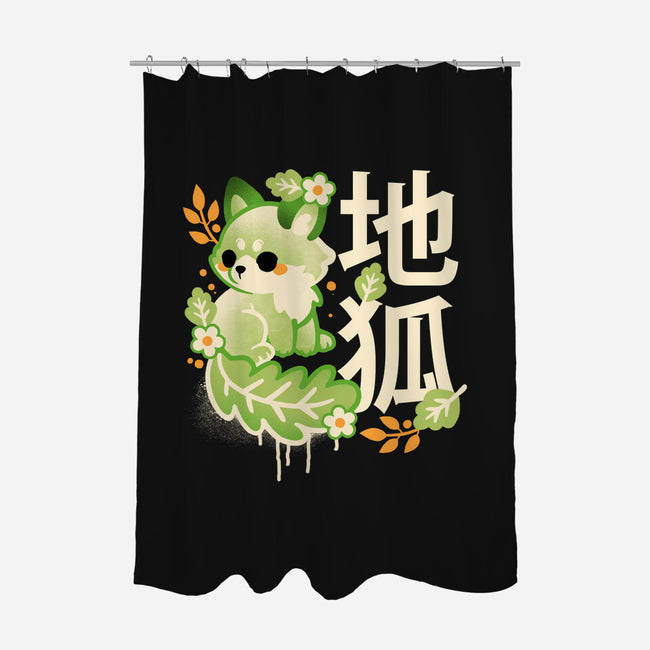 Earth Kitsune-None-Polyester-Shower Curtain-NemiMakeit