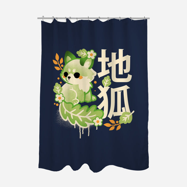 Earth Kitsune-None-Polyester-Shower Curtain-NemiMakeit