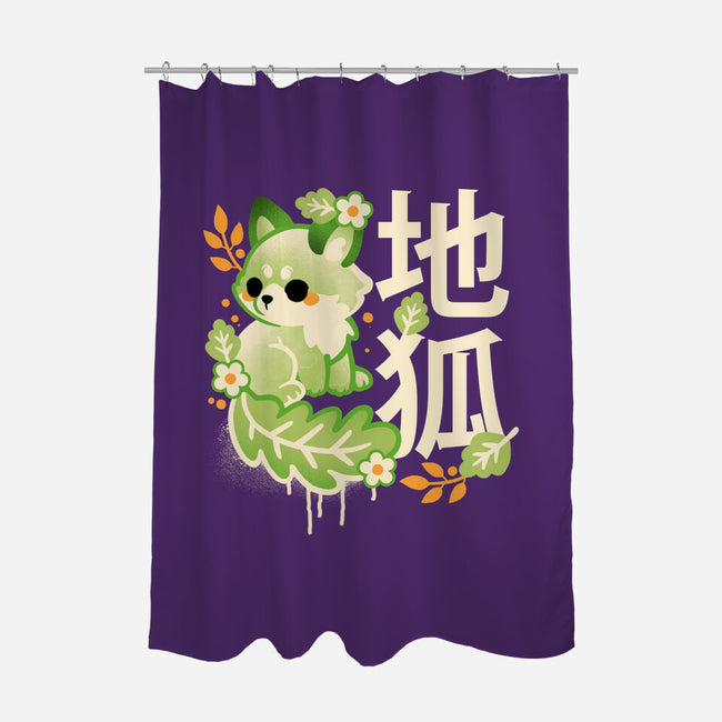 Earth Kitsune-None-Polyester-Shower Curtain-NemiMakeit