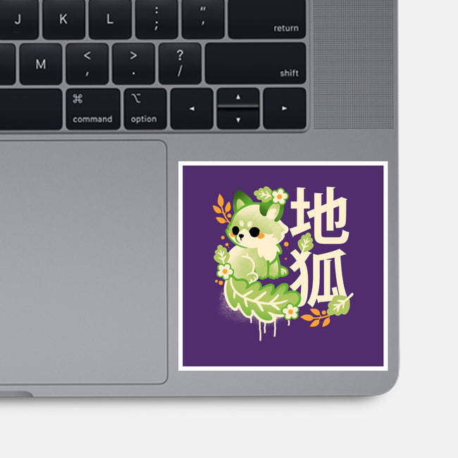 Earth Kitsune-None-Glossy-Sticker-NemiMakeit