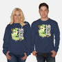 Earth Kitsune-Unisex-Crew Neck-Sweatshirt-NemiMakeit