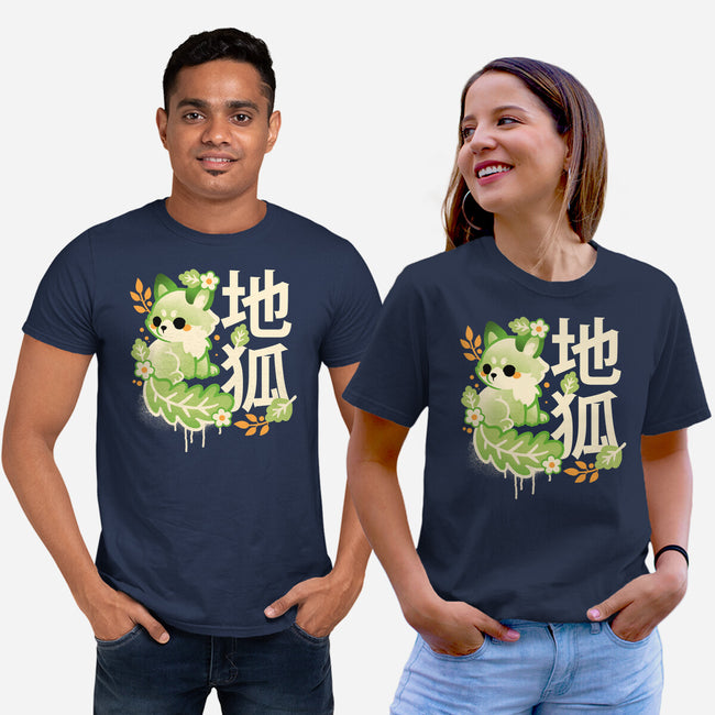 Earth Kitsune-Unisex-Basic-Tee-NemiMakeit
