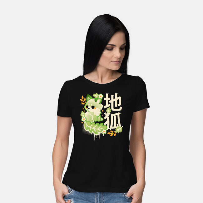 Earth Kitsune-Womens-Basic-Tee-NemiMakeit