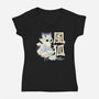 Air Kitsune-Womens-V-Neck-Tee-NemiMakeit