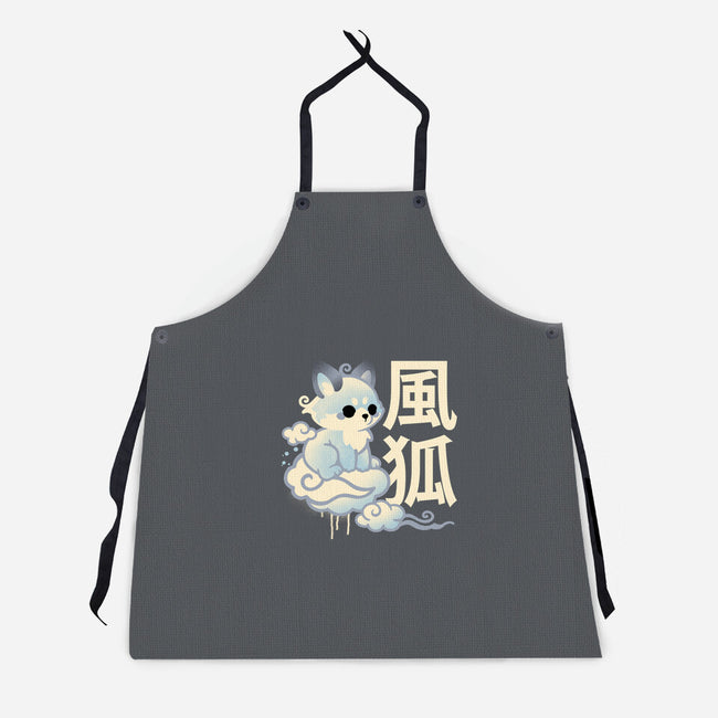 Air Kitsune-Unisex-Kitchen-Apron-NemiMakeit