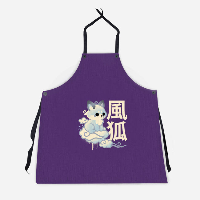 Air Kitsune-Unisex-Kitchen-Apron-NemiMakeit