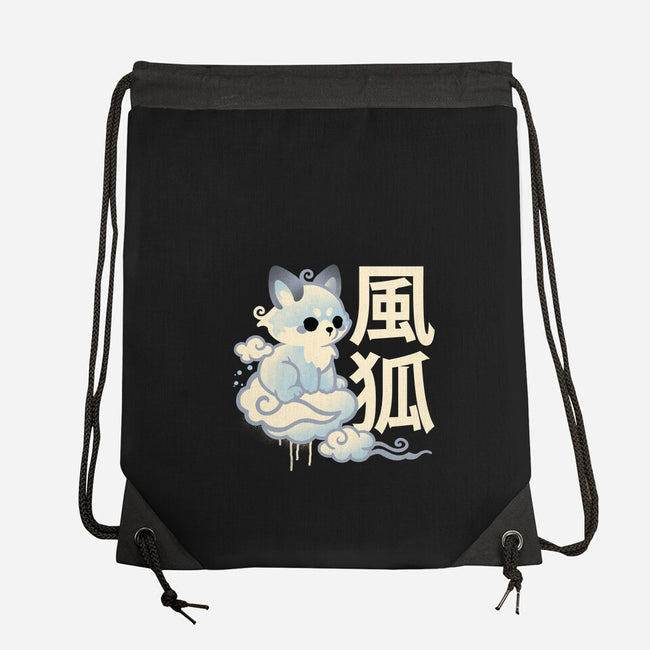 Air Kitsune-None-Drawstring-Bag-NemiMakeit