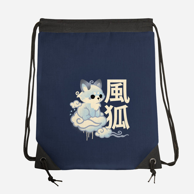 Air Kitsune-None-Drawstring-Bag-NemiMakeit