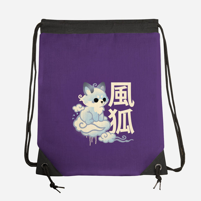Air Kitsune-None-Drawstring-Bag-NemiMakeit