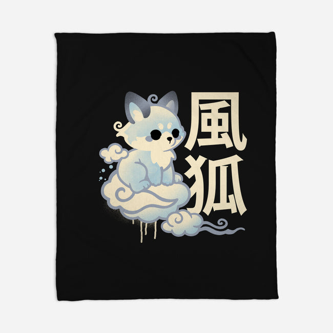Air Kitsune-None-Fleece-Blanket-NemiMakeit
