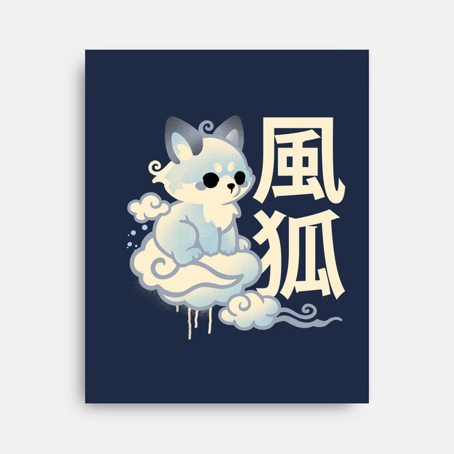 Air Kitsune-None-Stretched-Canvas-NemiMakeit