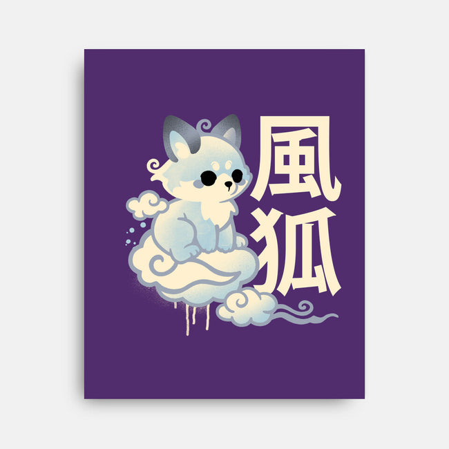 Air Kitsune-None-Stretched-Canvas-NemiMakeit