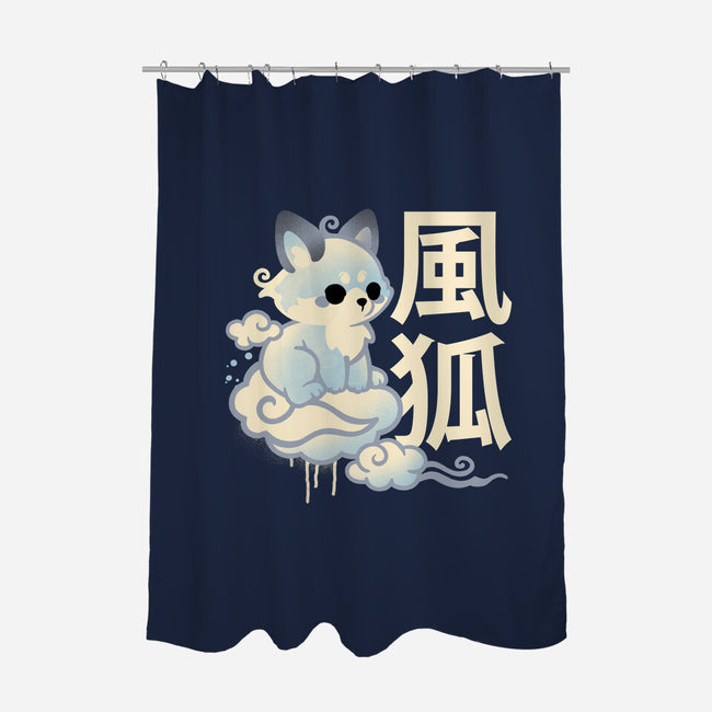 Air Kitsune-None-Polyester-Shower Curtain-NemiMakeit