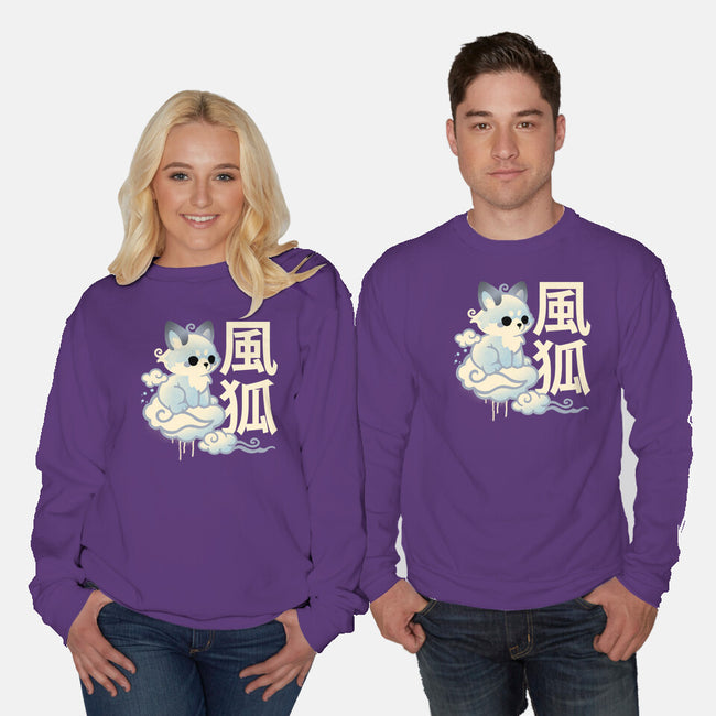 Air Kitsune-Unisex-Crew Neck-Sweatshirt-NemiMakeit