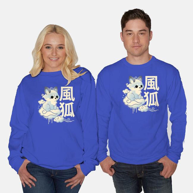 Air Kitsune-Unisex-Crew Neck-Sweatshirt-NemiMakeit