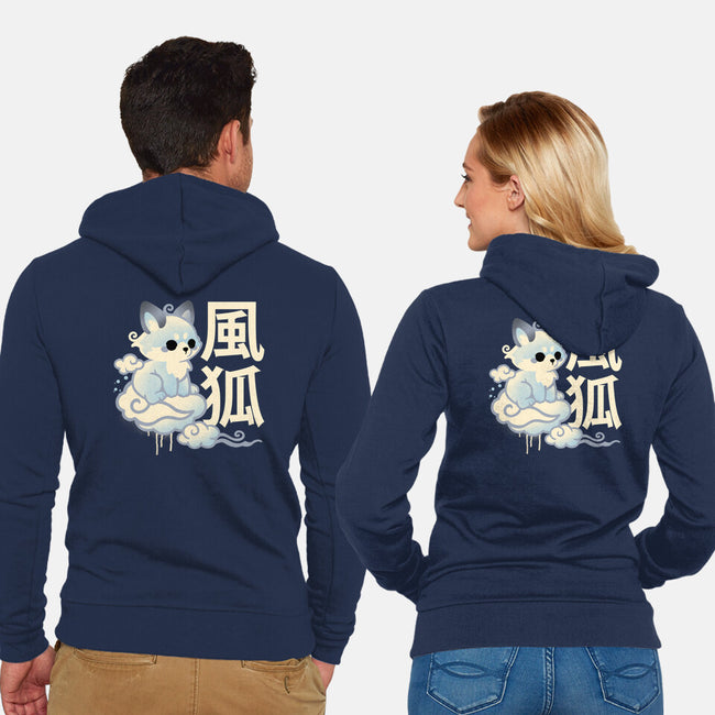 Air Kitsune-Unisex-Zip-Up-Sweatshirt-NemiMakeit