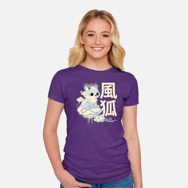 Air Kitsune-Womens-Fitted-Tee-NemiMakeit