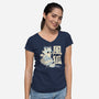 Air Kitsune-Womens-V-Neck-Tee-NemiMakeit