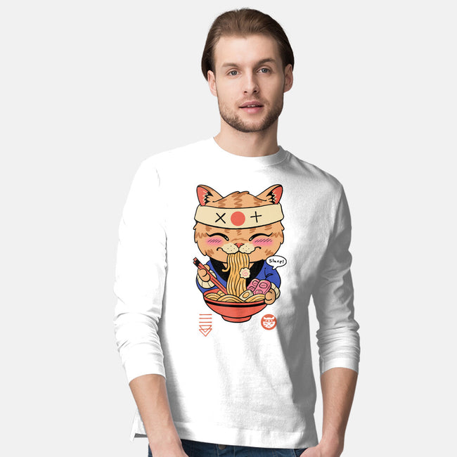 Slurp Meowster-Mens-Long Sleeved-Tee-vp021