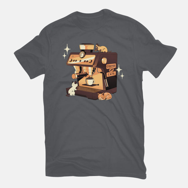 Coffee And Cats Espresso Lover-Unisex-Basic-Tee-tobefonseca