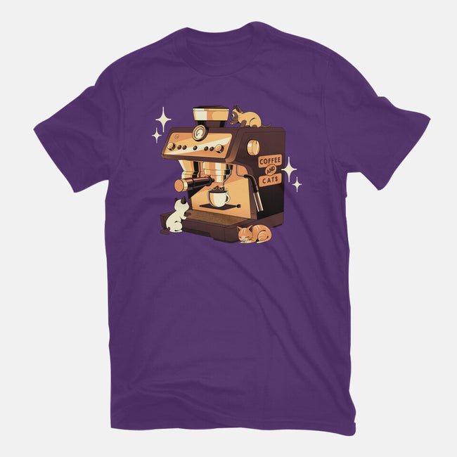 Coffee And Cats Espresso Lover-Womens-Fitted-Tee-tobefonseca