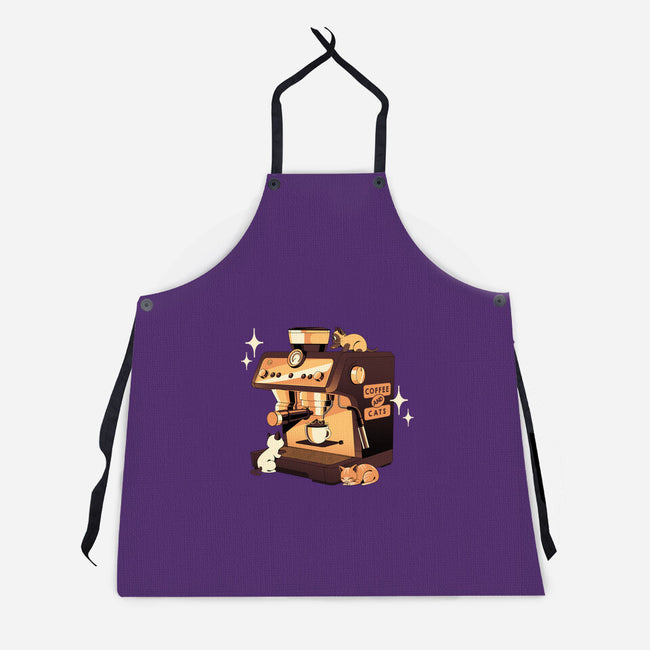 Coffee And Cats Espresso Lover-Unisex-Kitchen-Apron-tobefonseca