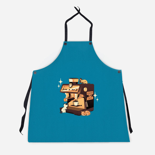 Coffee And Cats Espresso Lover-Unisex-Kitchen-Apron-tobefonseca