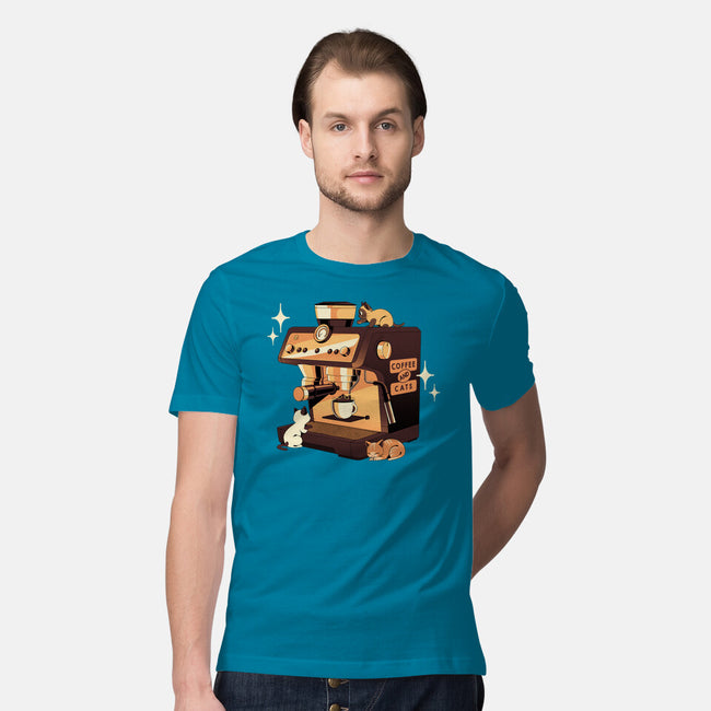 Coffee And Cats Espresso Lover-Mens-Premium-Tee-tobefonseca