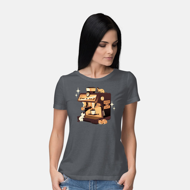 Coffee And Cats Espresso Lover-Womens-Basic-Tee-tobefonseca