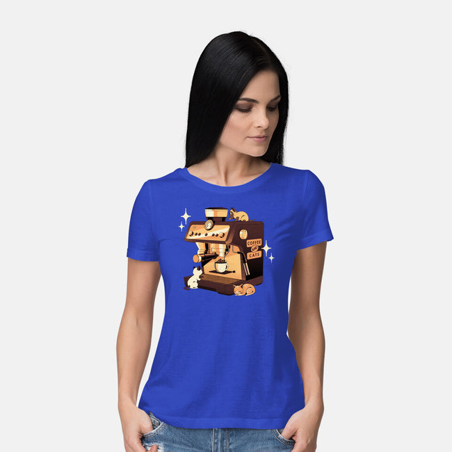 Coffee And Cats Espresso Lover-Womens-Basic-Tee-tobefonseca