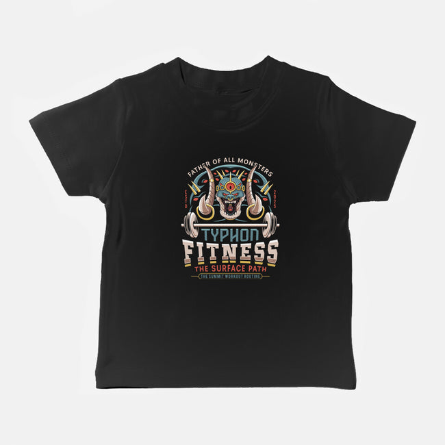 Father Of All Monsters Fitness Emblem-Baby-Basic-Tee-LAGELANTEE