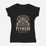 Father Of All Monsters Fitness Emblem-Womens-V-Neck-Tee-LAGELANTEE
