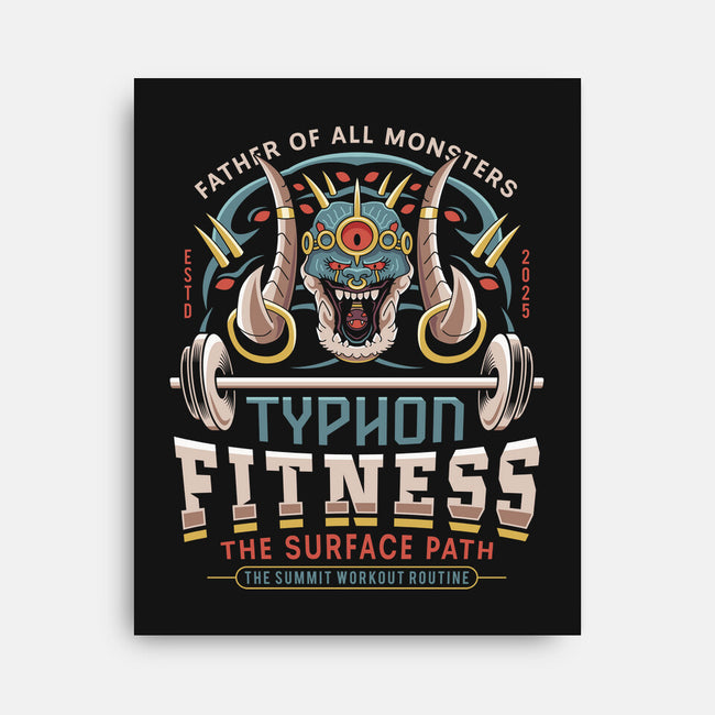 Father Of All Monsters Fitness Emblem-None-Stretched-Canvas-LAGELANTEE
