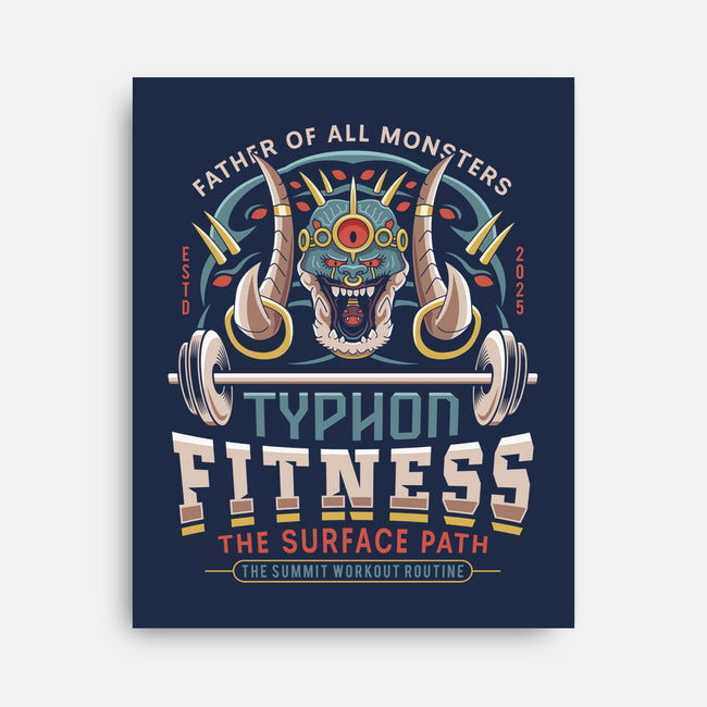 Father Of All Monsters Fitness Emblem-None-Stretched-Canvas-LAGELANTEE