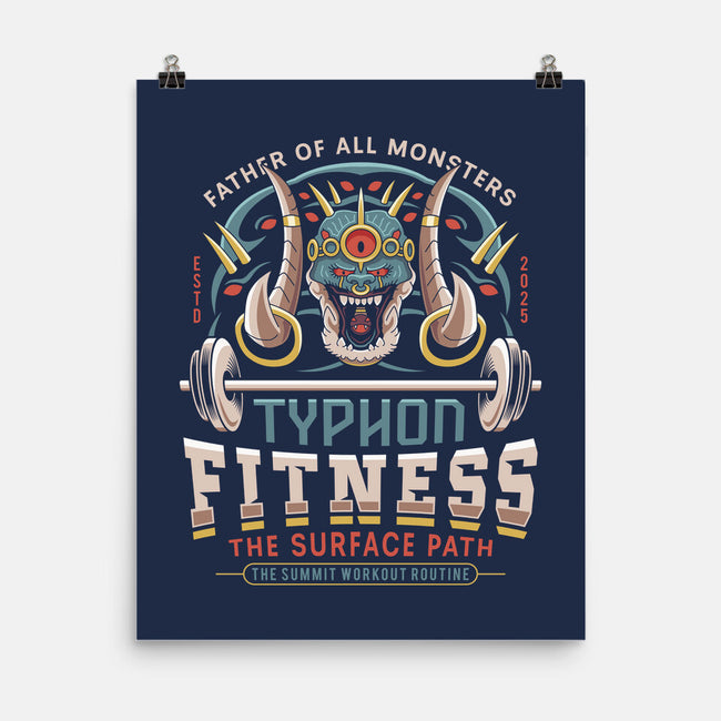 Father Of All Monsters Fitness Emblem-None-Matte-Poster-LAGELANTEE