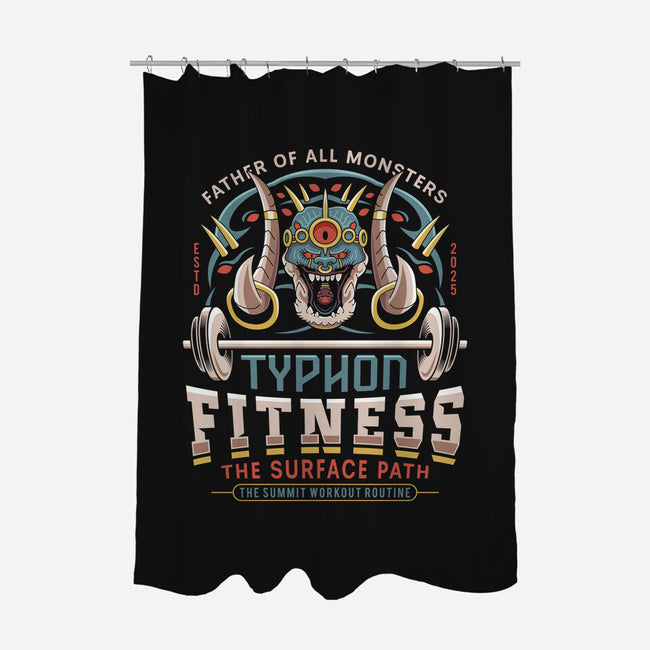 Father Of All Monsters Fitness Emblem-None-Polyester-Shower Curtain-LAGELANTEE