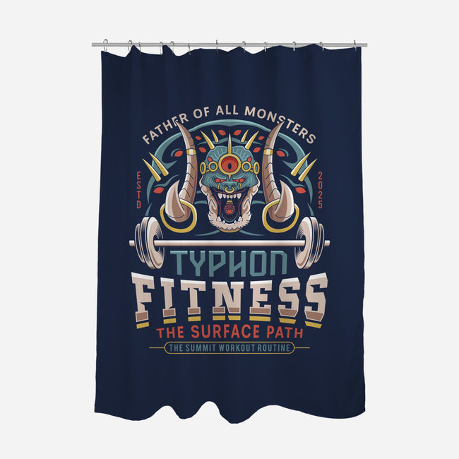 Father Of All Monsters Fitness Emblem-None-Polyester-Shower Curtain-LAGELANTEE