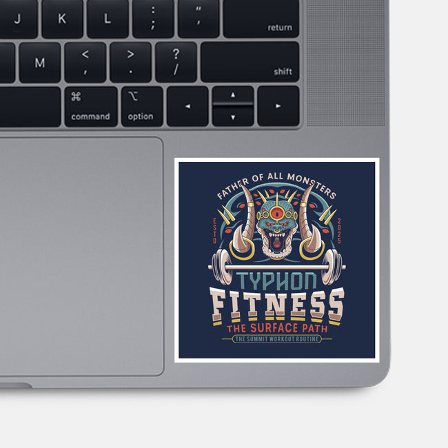 Father Of All Monsters Fitness Emblem-None-Glossy-Sticker-LAGELANTEE