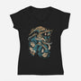 Thief From Earth-Womens-V-Neck-Tee-ilustrata