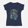 Thief From Earth-Womens-V-Neck-Tee-ilustrata
