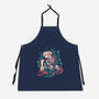 Samurai Of Time-Unisex-Kitchen-Apron-Estudio Horta