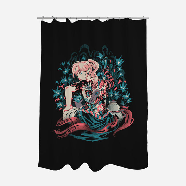 Samurai Of Time-None-Polyester-Shower Curtain-Estudio Horta