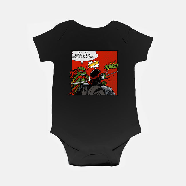 Green Ninja Team Slash-Baby-Basic-Onesie-AndreusD