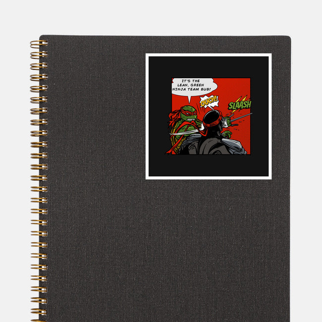 Green Ninja Team Slash-None-Glossy-Sticker-AndreusD