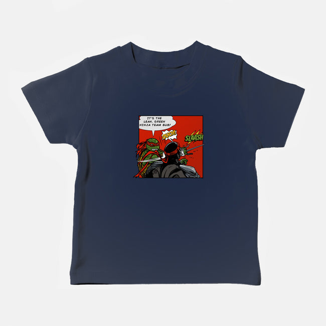 Green Ninja Team Slash-Baby-Basic-Tee-AndreusD