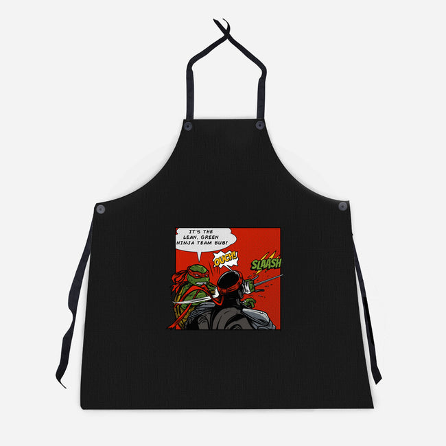 Green Ninja Team Slash-Unisex-Kitchen-Apron-AndreusD