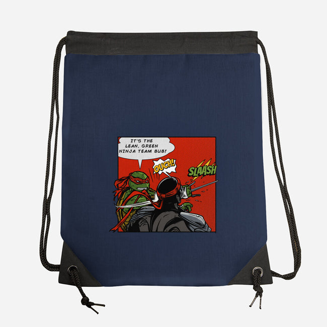 Green Ninja Team Slash-None-Drawstring-Bag-AndreusD