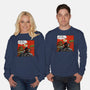 Green Ninja Team Slash-Unisex-Crew Neck-Sweatshirt-AndreusD